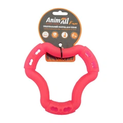 Игрушка AnimAll Fun кольцо 6 сторон, коралловый, 12 см