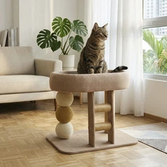 Игровой комплекс для кошек Lesko JXLTM21003951 когтеточка царапка лежанка