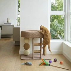 Игровой комплекс для кошек Lesko JXLTM21003951 когтеточка царапка лежанка