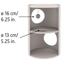 Кігтеточка для котів PolyPet будиночок-вежа блакитна 35x50 см КРД/01050-02