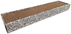 Когтеточка з котячою м'ятою з гофрокартону Croci ANIMALIER Zebra 48*12,5*5 см