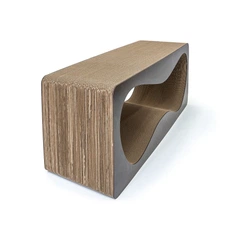 Кігтеточка дряпка лежанка для котів з картона CJ Gra Oak 84х37х29 см