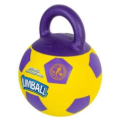 Іграшка для собак GiGwi Jumball М'яч футбольний з ручкою 26 см Multicolor
