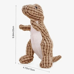 Без бренду Іграшка для собак м'яка Динозавр 25 см