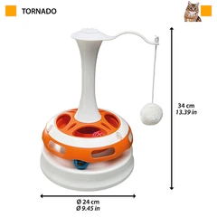 Ferplast TORNADO Іграшка-карусель для котів, пластик