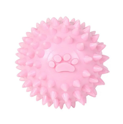 Derby Іграшка-м'яч для чищення зубів собак Spiky Dog Toy Ball, Рожевий