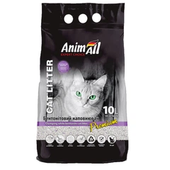 Бентонітовий наповнювач AnimAll Premium Lavender з ароматом лаванди, для котячого туалету, 10 л
