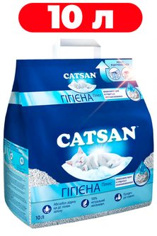 Наповнювач для котів всмоктувальний Catsan HYGIENE plus 10л