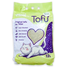 Соєвий наповнювач для котячого туалету MiMi CAT TOFU з ароматом зелений чай, 12 л/ 5.2 кг (4820276110298T)