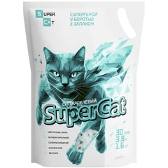 Super Cat Силікагелевий наповнювач SuperCat для котячих туалетів, 1.6 кг (3526)