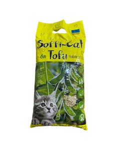 Без бренда Соєвий наповнювач для котячого туалету Soffi-Cat Tofu Гіпоалергенний без запаху, 6л 2,6 кг