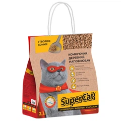 Waudog Наповнювач для котячого туалету SuperCat® комкуючий деревний 2,1 кг (3555)