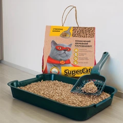 Waudog Наповнювач для котячого туалету SuperCat® комкуючий деревний 2,1 кг (3555)