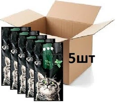 Упаковка наповнювача для котячого туалета Fun Cat Mint Paws зерновий з ароматом м'яти 5 х 5л
