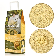 Кукурудзяний наповнювач для туалету котячого ТМ WonderCat, 4,4 кг