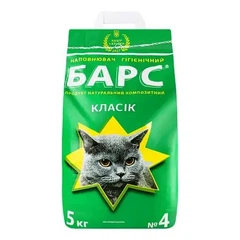Наполнитель гигиенический для кошачьего туалета Барс №4 без аромата 5 кг