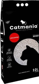 Бентонітовий наповнювач для туалету котів Catmania натуральний білий, 10 л