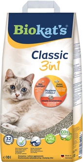 Gimborn Biokat's Наповнювач для котячого туалету Biokat's Classic 3in1 бентонітовий 10 л (4002064613307/4002064614458)