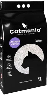 Наповнювач для котячого туалету Catmania лаванда + фіолетові гранули Бентонітовий грудкуючий 5л (8682162004021)