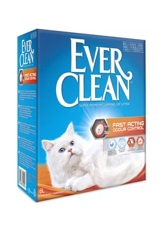 Комкуючий наповнювач Ever Clean Fast Acting з активованим вугіллям 6 л