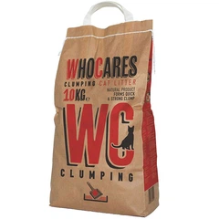 WhoCares Грудкувальний наповнювач Who Cares WC Clumping для котячого туалету 10 кг