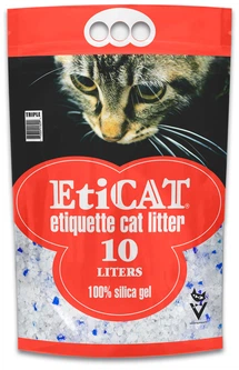 Наповнювач для котячого туалету Eticat 10.0L, 100% силікагель