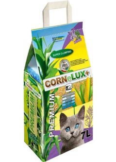 Наповнювач для котів кукурудзяний Cornelux+ лаванда 4 кг - 7 л