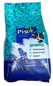 KittyMax Бентонітовий наповнювач PisOk Дрібний №3 з ароматом Лаванди 5 кг