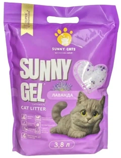 Sunny Pets Наповнювач силікагелевий ''Лаванда" (3,8 л) Sunny Cats