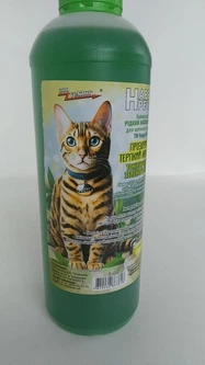 Happy Pets Рідкий наповнювач 1Л прозорий терпкий аромат тонізуючого зеленого чаю зелений