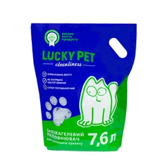 Наповнювач силікагелевий Lucky Pet для котячого туалету, 7.6 л