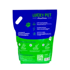 Наповнювач силікагелевий Lucky Pet для котячого туалету, 7.6 л