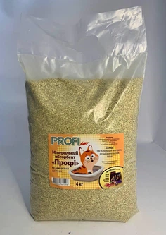 Мінеральний абсорбент ТМ "PROFI FOODS" 4 кг дрібний