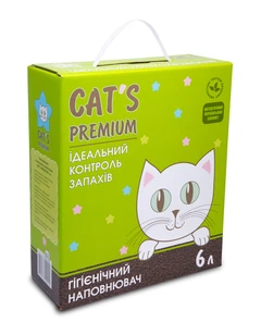 Гігієнічний наповнювач для котячих туалетів CAT'S PREMIUM 6л (6 кг) (4820273540012)