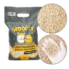 Гранульвана тирса в клітку Woopsy універсальна для гризунів та птахів 2 кг (4820282190277)