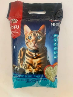 Happy Pets Соєвий наповнювач TOFU з ароматом зеленого чаю 3кг.