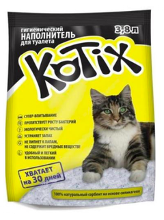 Kotix наповнювач для туалету, 3.8 л