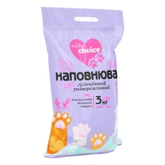Meow Choice Наповнювач гігієнічний універсальний для туалетів домашніх тварин 3 кг (4820094539660)