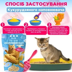 Кукурудзяний наповнювач для котячого туалету Modes PetSanit, 7 л