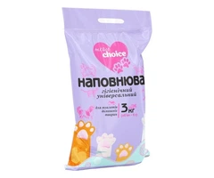 Деревний наповнювач Choice для котячих туалетів універсальний 3кг
