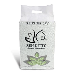 Zen Kitty Грудкуючий соєвий наповнювач ZenKitty Clumping Tofu Green Tea Зен Кітті Тофу Зелений Чай для котячого туалету 2.5 кг (20040)