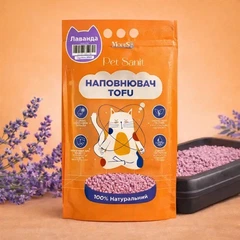 Соєвий наповнювач для котячого туалету з ароматом лаванди Modes Tofu Lavender, 6 л