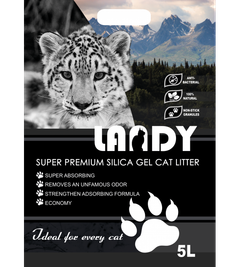 LANDY Силикагелевий наповнювач для котячого туалету 1-8 мм (5 л)