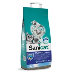Наповнювач для туалету декількох котів комкуючий Sanicat Clumping Multicat Extra Fresh Air 12 л - 12,68 кг