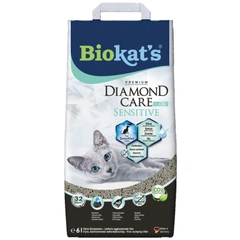 Gimborn Biokat's Наполнитель для туалета Biokat's Dimond Care Sensitive Classic бентонитовый 6 л (4002064613901)
