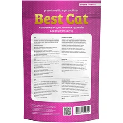 Наполнитель для туалета Best Cat Силикагелевый Pink Flowers 3.6 л (4820281500299) (354381)