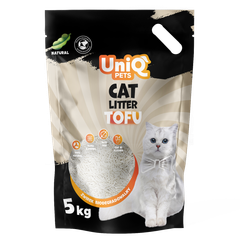 Біорозкладний наповнювач для котячих туалетів UNIQ PETS CAT LITTER TOFU natural, 5 кг