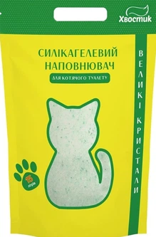 Хвостик Наповнювач силікагель AnimAll 5л Зелений смарагд