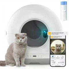 Розумний автоматичний лоток для котів iHunt Smart Cat Litter V7, з камерою відеоспостереження, Wi-Fi, мобільним застосунком, розумними датчиками та керуванням через додаток