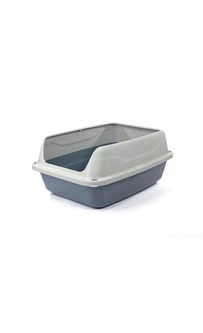 Туалет для котів Georplast Sonic 56x40x24 см білий/сірий